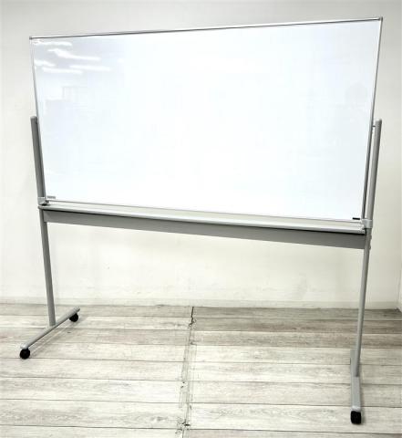 【定価約8万円】【横幅1800mmで広々書き込める自立式ホワイトボードの入荷です!】■日学社 自立ホワイトボード ■ホワイト ■キャスター付き ■W:1870mm×D:560mm×H:1800mm