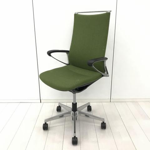 【中古】モード CA87BS FWJ5 オカムラ（okamura） 肘付ハイバックチェア