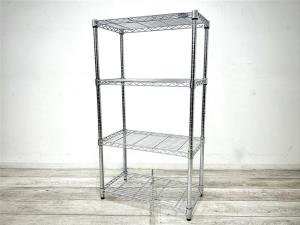 【ちょっとした収納にオススメ！4段メタルラックの入荷です！】■アイリスオーヤマ　4段メタルラック　■シルバー　■W:660mm×D:355mm×H:1200mm