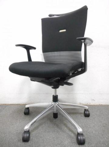 【中古】フィーゴチェア CJ44BR-FAM2 オカムラ（okamura） 肘付ミドルバックチェア