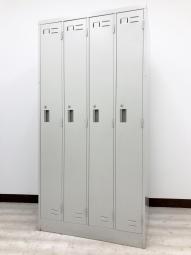 【コクヨ製4人用更衣ロッカー】シリンダー錠 縦1×横4列 定番のオフィス用更衣ロッカー【A01079391】