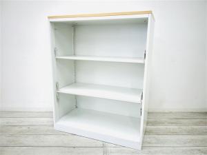 【定価約5万円】【書類や備品の整理におすすめなオープン書庫！】■NAIKI（ナイキ） CWシリーズ　■ホワイト　■3段オープン書庫　■W:900mm×D:450mm×H:1120mm