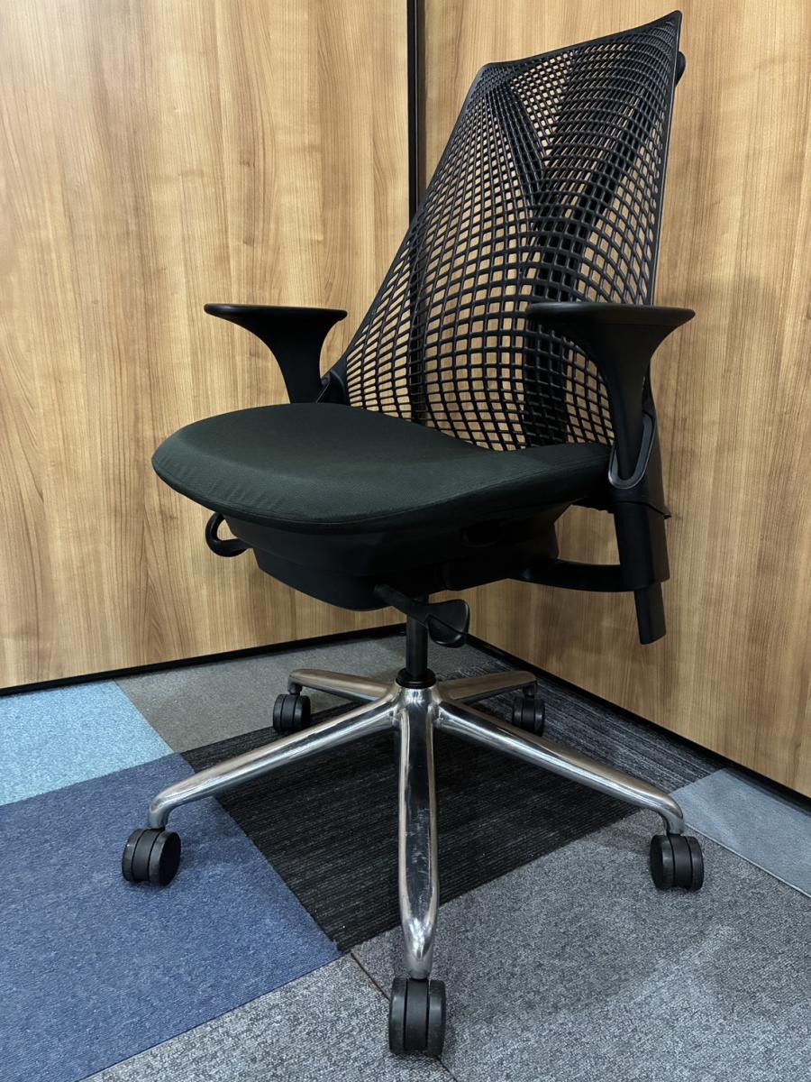 中古】セイルチェア Herman Miller/ハーマンミラー 肘付ハイバック