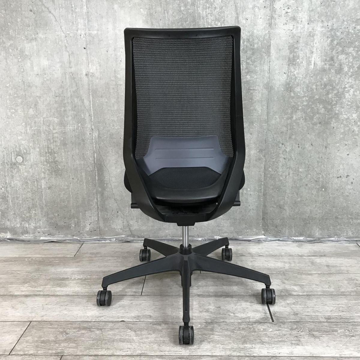 中古】デュオラ メッシュ コクヨ/KOKUYO 肘無ハイバックチェア 596225