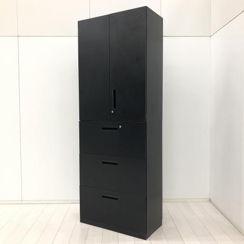 【中古】エディア  コクヨ（KOKUYO） ハイキャビネット／両開き＋3段ラテラル