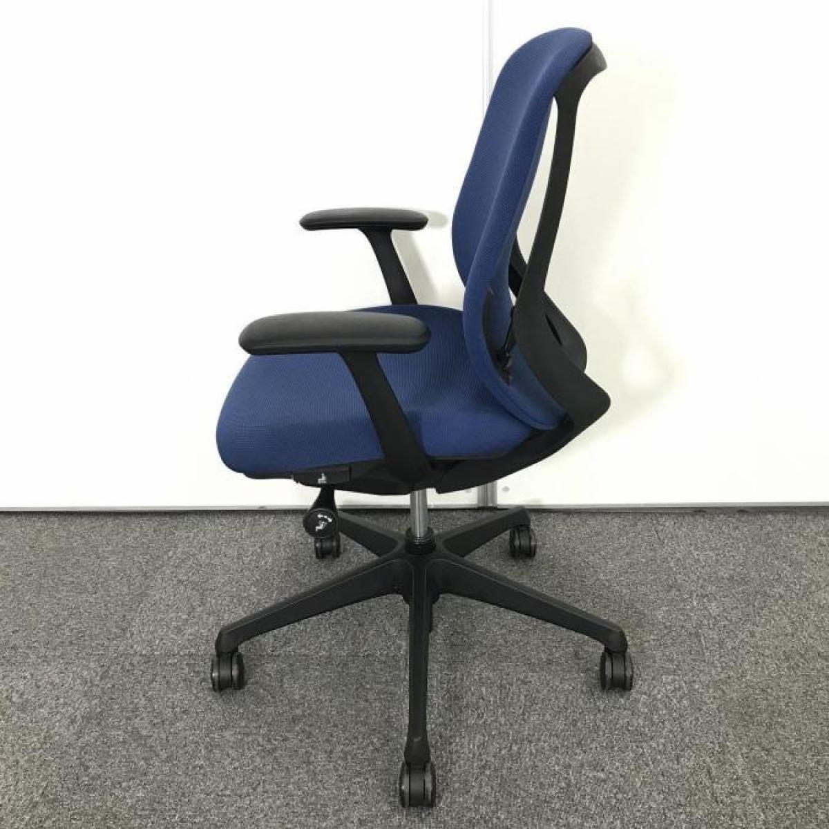 【中古】シルフィー オカムラ/okamura 肘付ローバックチェア 596283 - 中古オフィス家具ならオフィスバスターズ