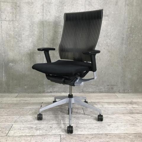 【中古】スピーナチェア（エラストマー） SOE757GPZ5T1SGS イトーキ（ITOKI） 肘付ハイバックチェア
