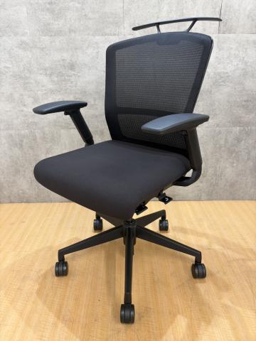 【中古】エルフィ ELA2-00B ウチダ（UCHIDA) 肘付ミドルバックチェア