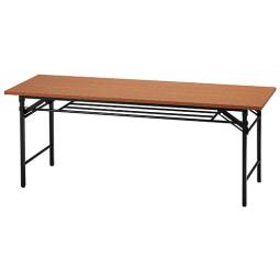 段ボール梱包の新古品！　■折りたたみテーブル　井上金庫　UMT-1860　T　■カラー：チーク　1800ｍｍ×600ｍｍ×700㎜　【店舗在庫につきその場でお引取りも可能です！急遽必要な方は是非お問い合わせください！】