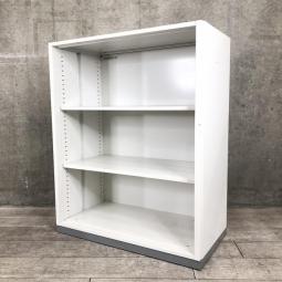 【1台入荷！】【収納システムのスタンダードモデル！人気のホワイトカラー！】■イナバ製　オープンローキャビネット　H1100mm　■ホワイト