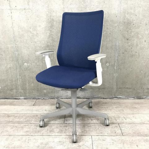 【中古】フルーエントチェア CB85WR FKB3 オカムラ（okamura） 肘付ハイバックチェア