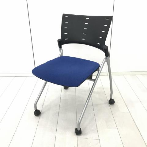 【中古】マノスチェア KLC-310CB-T1N7 イトーキ（ITOKI） ネスティングチェア
