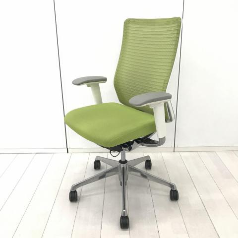 【中古】コーラルチェア CQ82BW FSH5 オカムラ（okamura） 肘付ハイバックチェア
