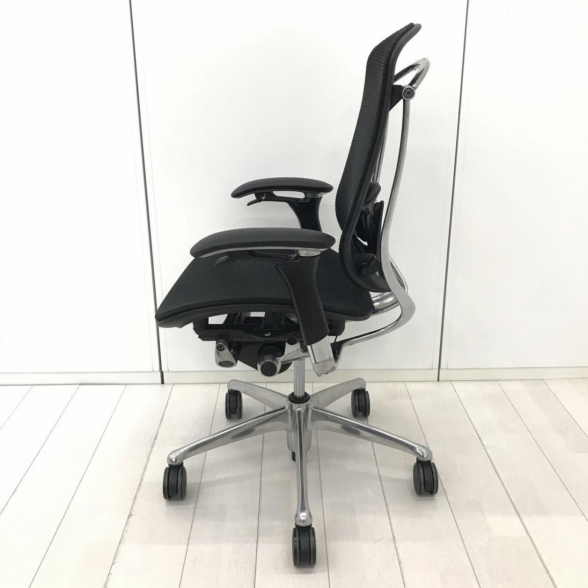 中古】コンテッサチェア CM31AB FBH1 オカムラ/okamura 肘付ハイバック 
