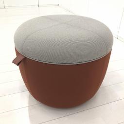 【カフェコーナーやラウンジスペースにおすすめ！】■オカムラ（okamura）　ライブス　プーフ　Lives　Pouf　■CNFセレクション　タイプB　ヒュッゲ（Hygge）　■ベージュ　テラコッタ　■W600㎜
