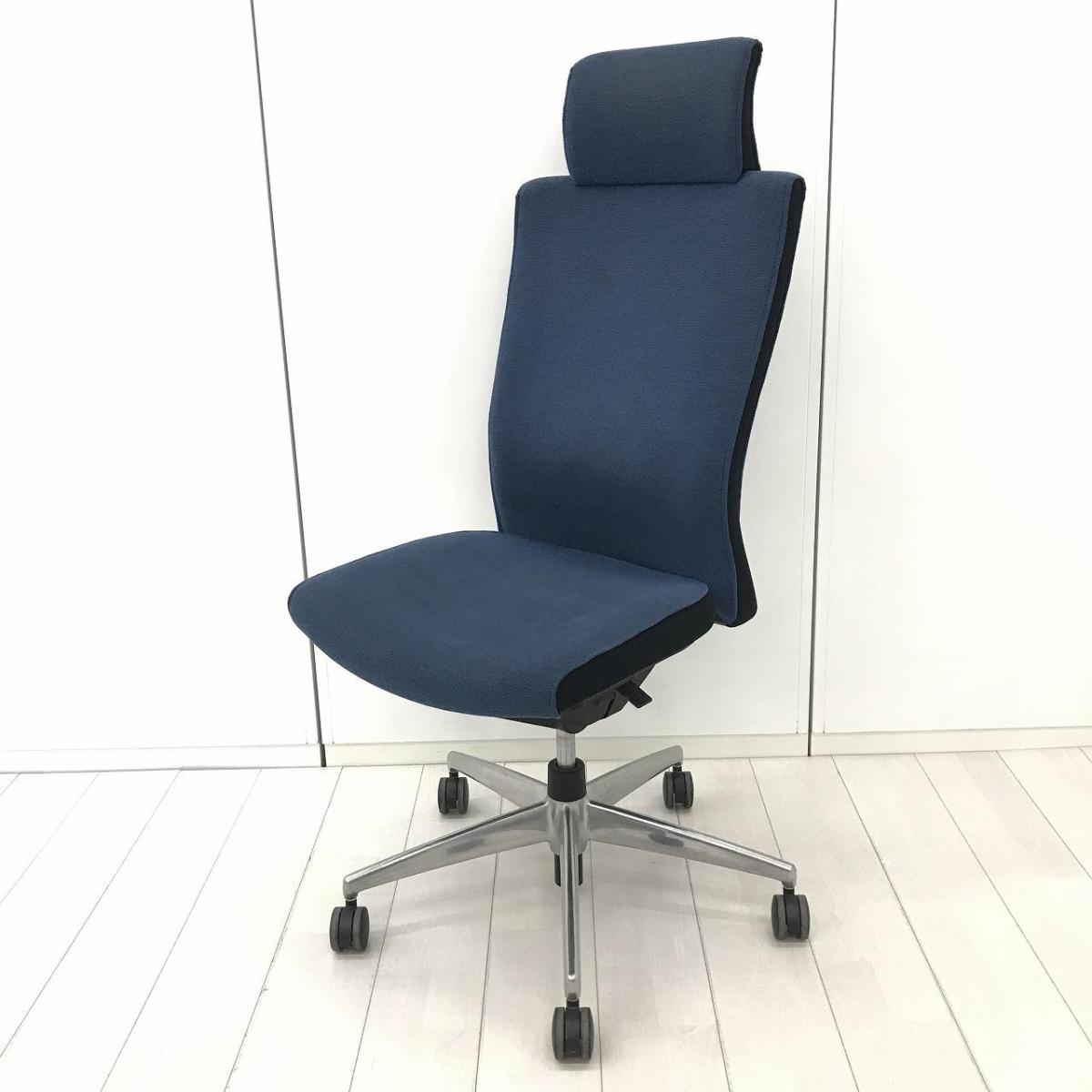 中古】プント CRS-G2424F 6 コクヨ/KOKUYO 肘付ハイバックチェア 