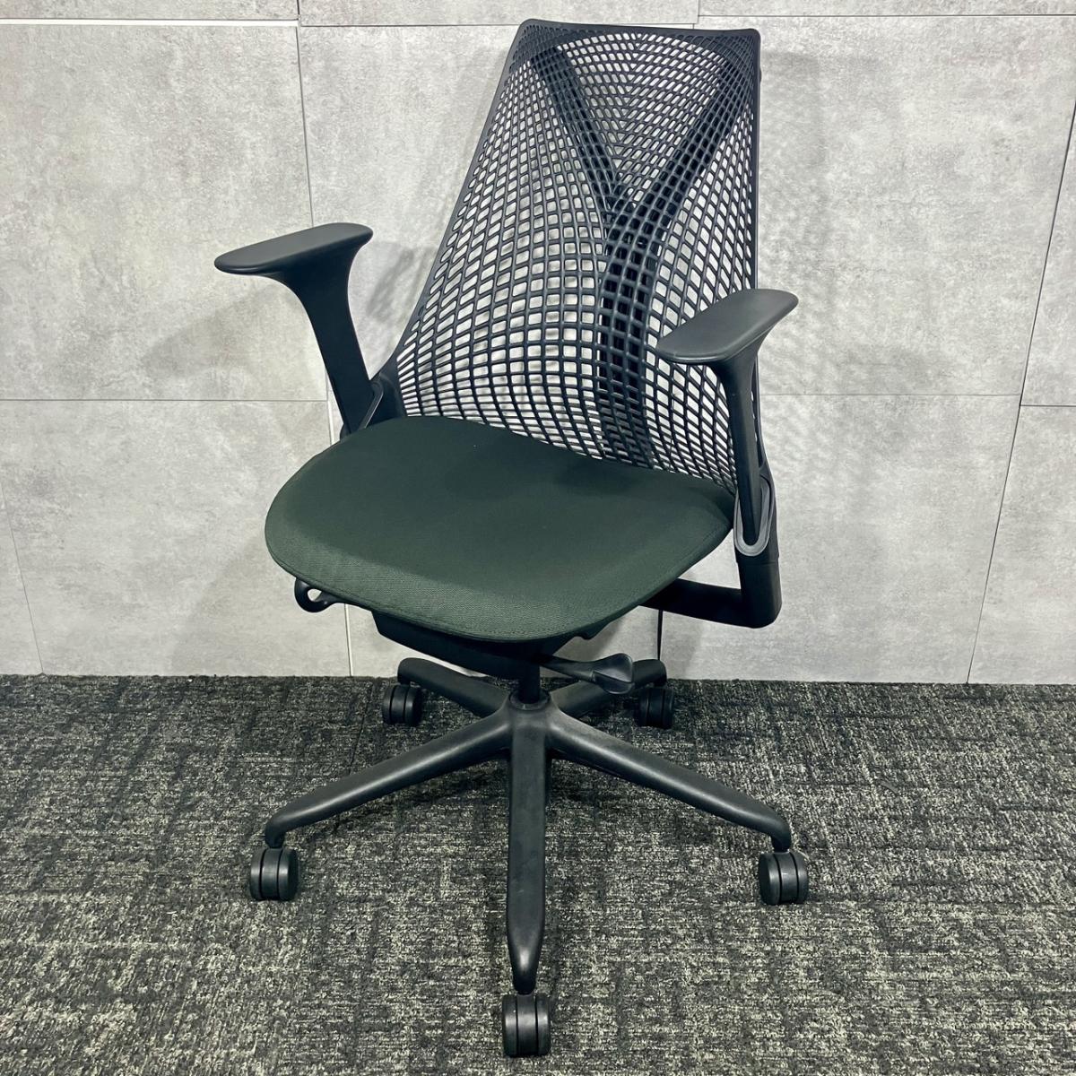 中古】セイルチェア Herman Miller/ハーマンミラー 肘付ハイバック 