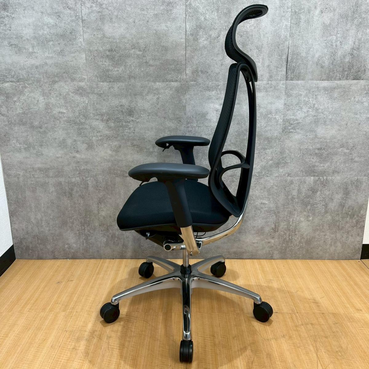 中古】サブリナ C885BX FSY1 オカムラ/okamura 肘付ハイバックチェア 