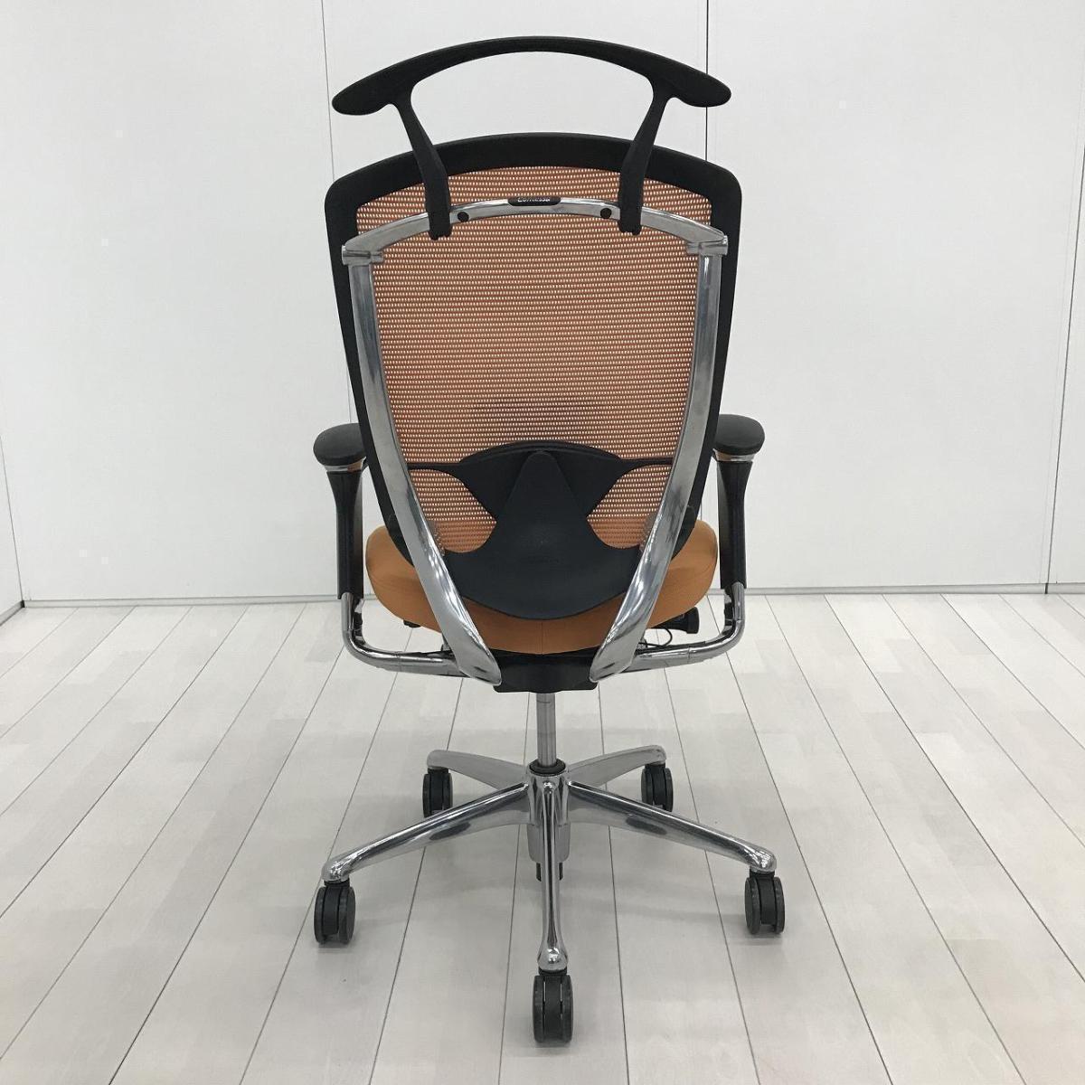 中古】コンテッサチェア CM32AB FBF8 オカムラ/okamura 肘付ハイバック