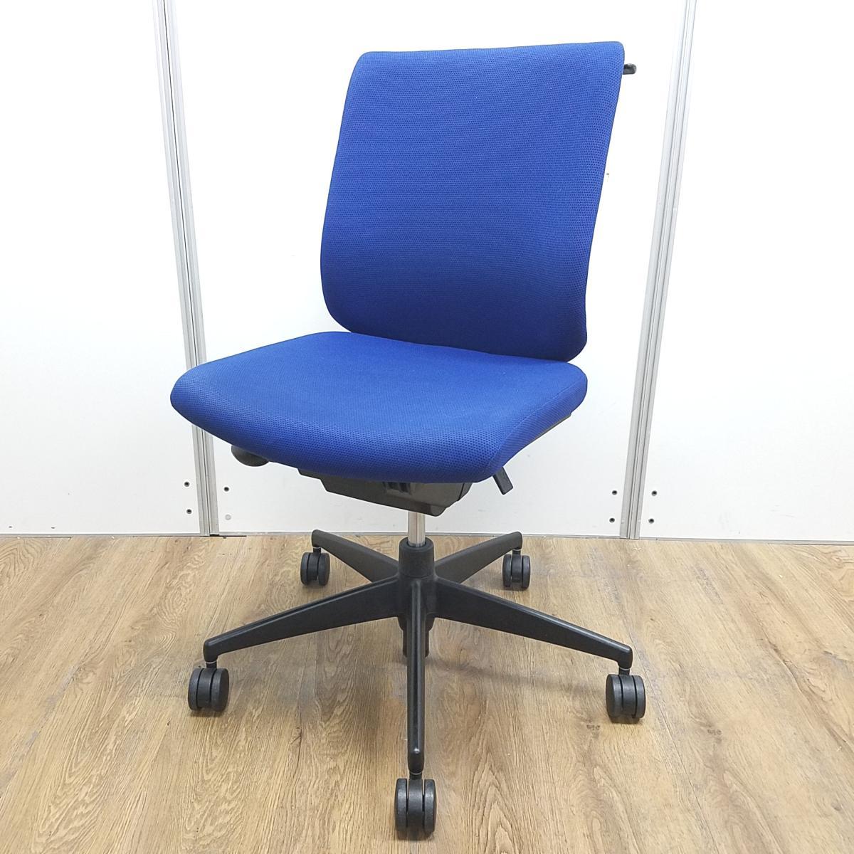 中古】ウィザードチェア コクヨ/KOKUYO 肘無ローバックチェア 596838 