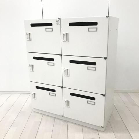 【中古】シンラインロッカー HCN-109HSR2-W9 イトーキ（ITOKI） 6人用パーソナルロッカー