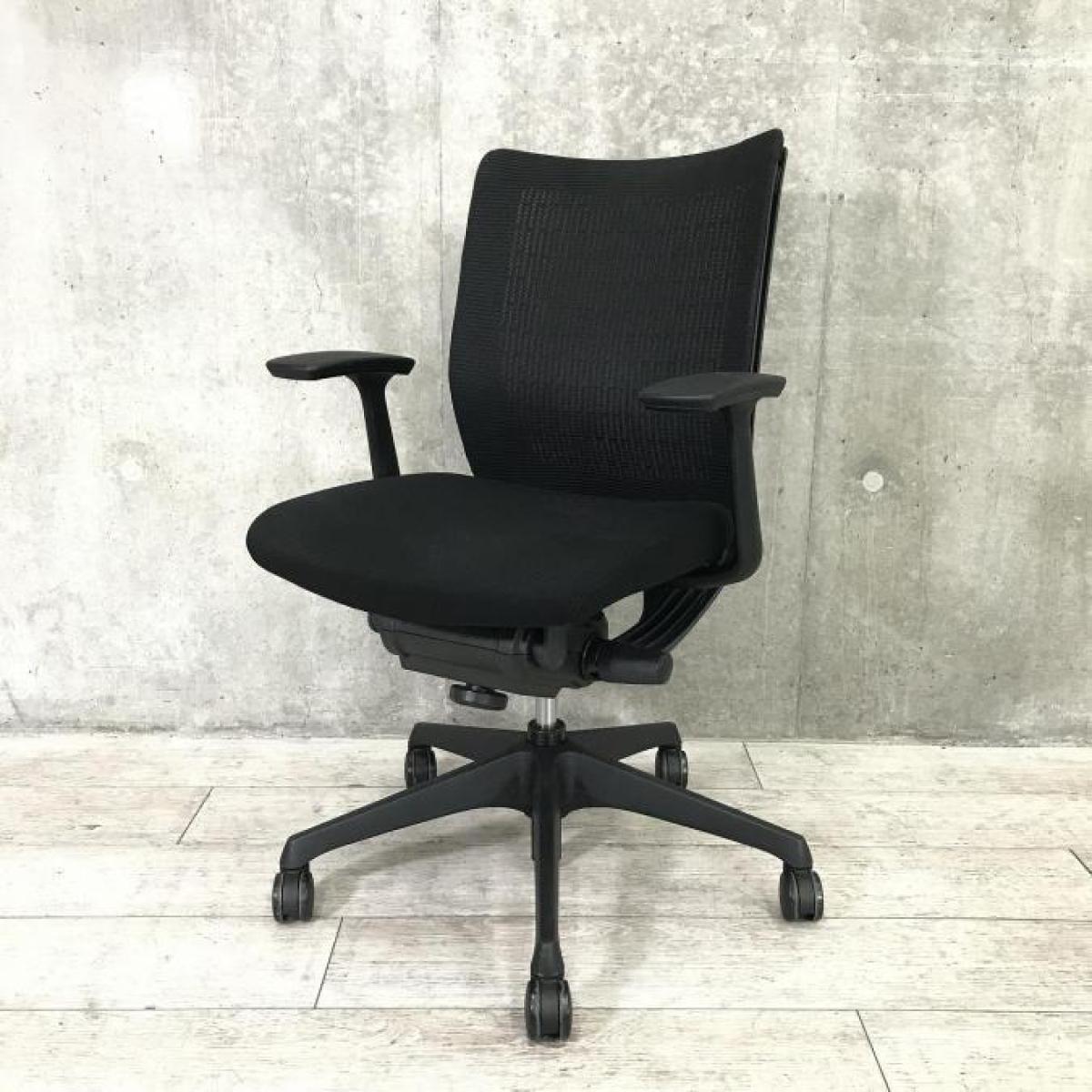 オカムラ okamura ヴィスコンテ デスクチェア オフィスチェア ワーク黒