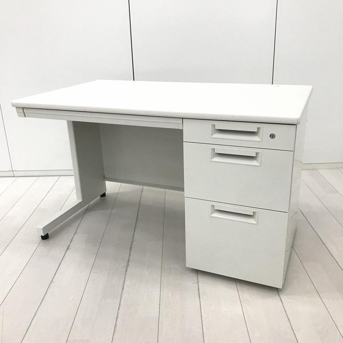 取引中　デスクトップ 中古】LEED LE-NC0470-3 W4 プラス/PLUS 片袖机 596974 - 中古オフィス