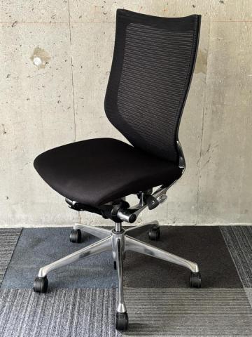 【中古】バロンメッシュチェア  オカムラ（okamura） 肘無ハイバックチェア