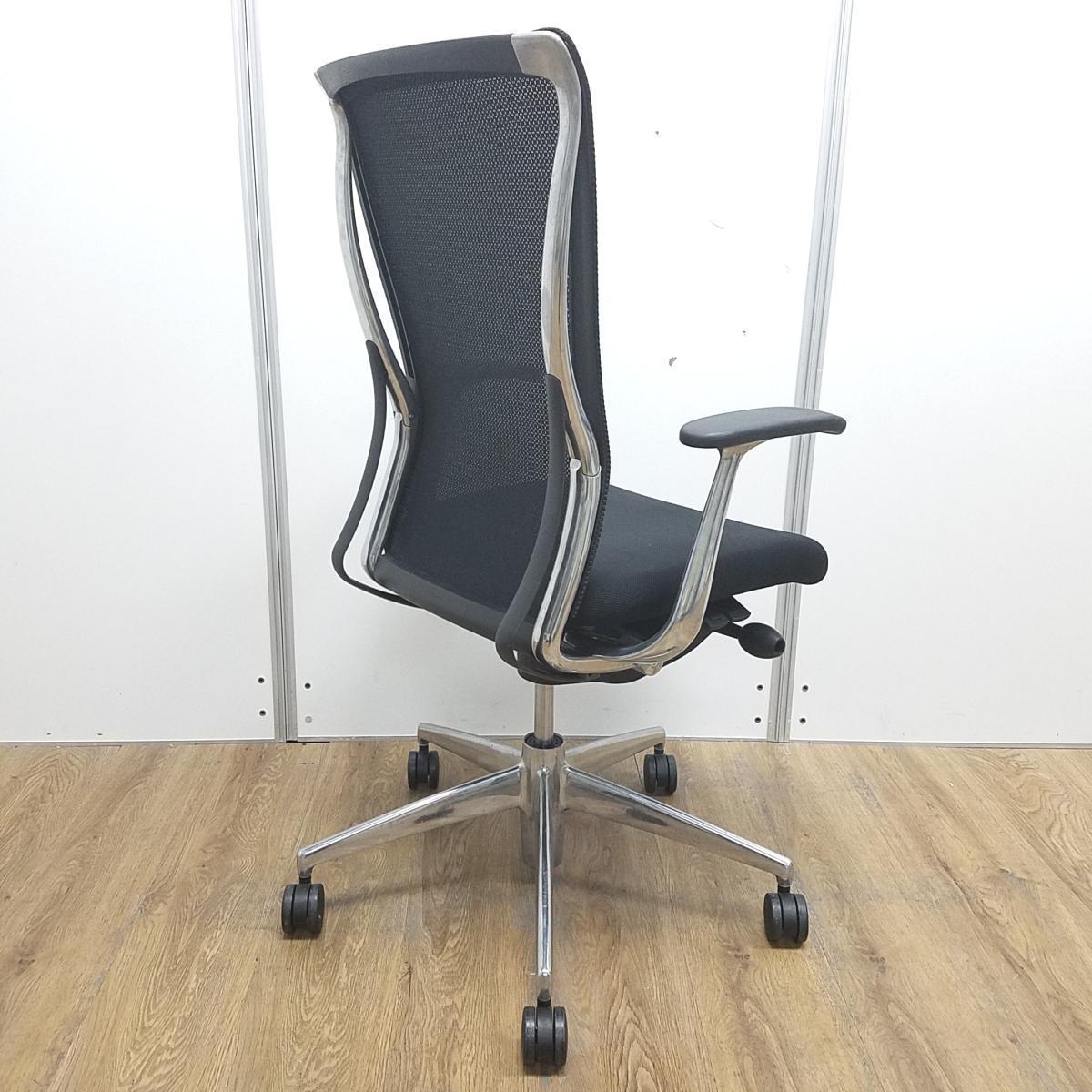 中古】フォスターチェア コクヨ/KOKUYO 肘付ハイバックチェア 597124