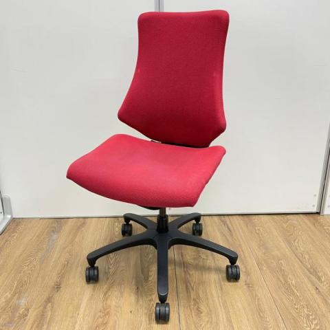 【中古】エフクロス KF-330GS-T1M4 イトーキ（ITOKI） 肘無ハイバックチェア