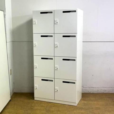 【中古】エディアロッカー BWUH-RN82XM79SAW コクヨ（KOKUYO） 8人用パーソナルロッカー