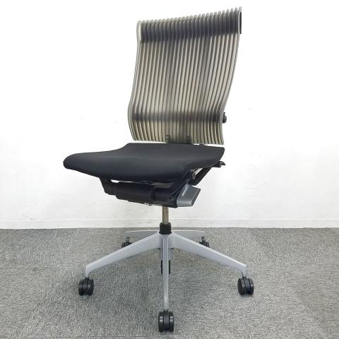 【中古】スピーナチェア（エラストマー） KE-750GP-Z5T1SG イトーキ（ITOKI） 肘無ハイバックチェア