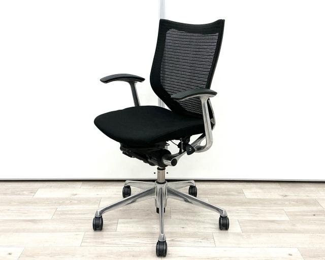 【中古】バロンチェア  オカムラ（okamura） 肘付ローバックチェア