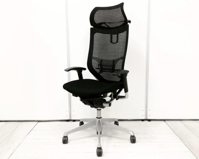 【中古】バロンチェア CP88DS-FPG1 オカムラ（okamura） 肘付ハイバックチェア