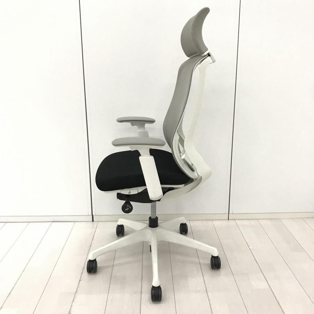 中古】シルフィーメッシュ オカムラ/okamura 肘付ハイバックチェア 