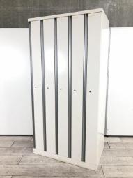 【増員に！5人用ロッカー】オカムラ（okamura）SZシリーズ　5人用ロッカー　更衣ロッカー　色：ホワイト【外部倉庫在庫】【TH】