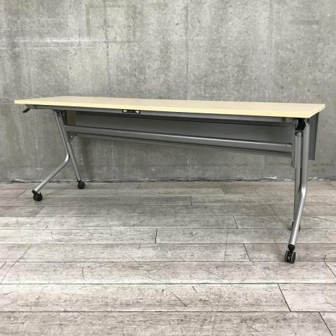 【中古】ネスティア 81841C　0021 オカムラ（okamura） スタックテーブル(長机/折りたたみ/会議用)