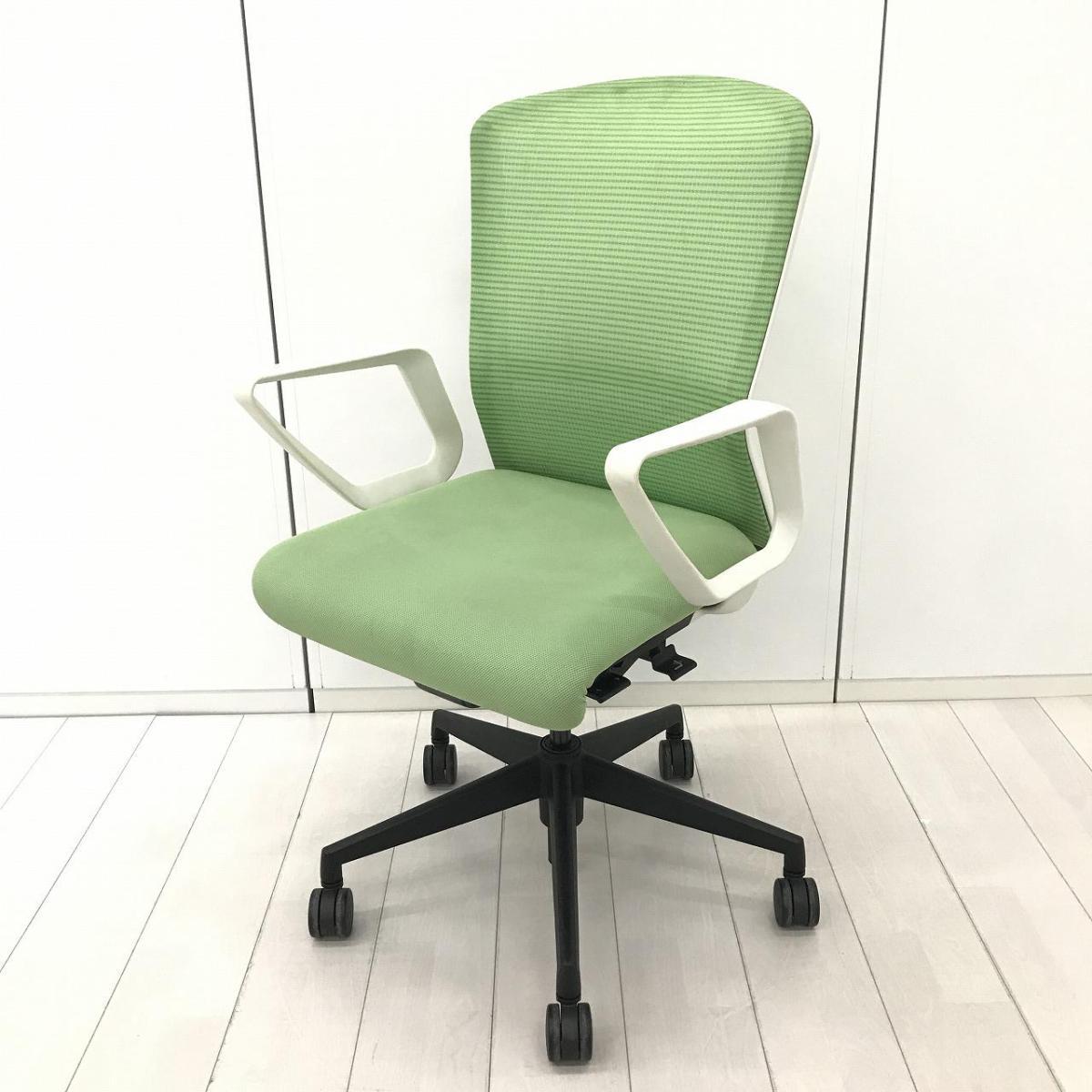 中古】エルフィ ELA2-00B ウチダ/UCHIDA 肘付ハイバックチェア 597585 