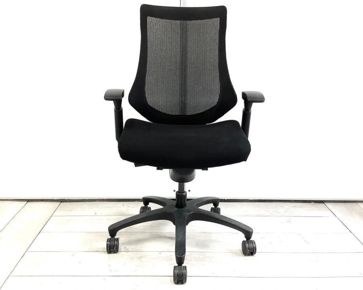中古】エフメッシュ KF-370JB-T1T1 イトーキ/ITOKI 肘付ハイバック