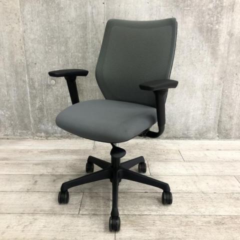 【中古】CG-M メッシュ CG11WR FZK6 オカムラ（okamura） 肘付ローバックチェア