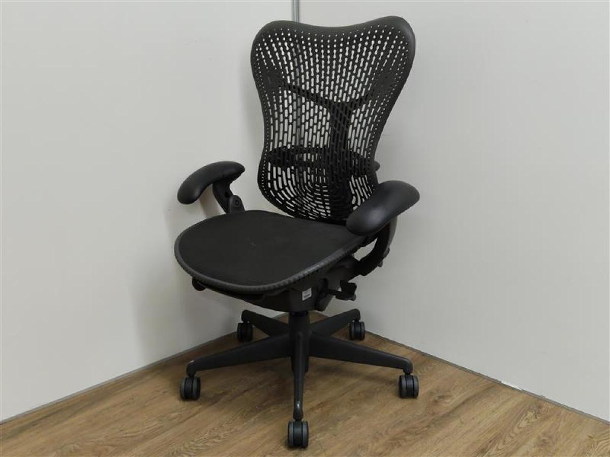 中古】ミラアーム Herman Miller/ハーマンミラー 肘付ハイバックチェア 
