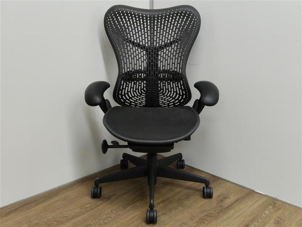中古】ミラアーム Herman Miller/ハーマンミラー 肘付ハイバックチェア 