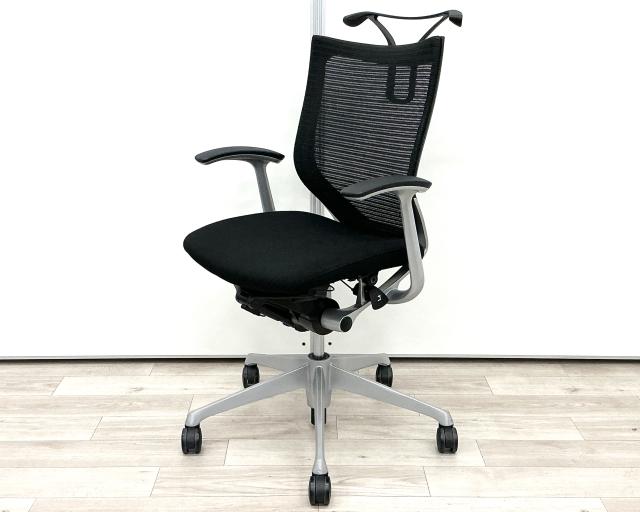【中古】バロンチェア  オカムラ（okamura） 肘付ローバックチェア