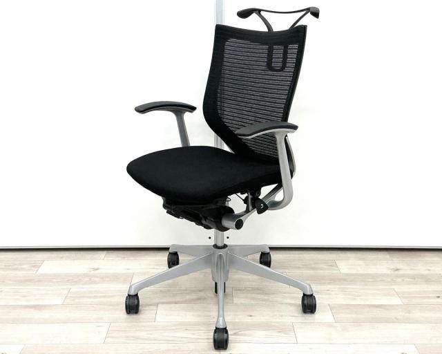 【中古】バロンチェア  オカムラ（okamura） 肘付ローバックチェア