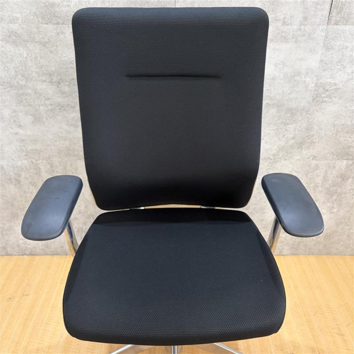 中古】コーラルチェア CQ47BR FSF1 オカムラ/okamura 肘付ハイバック 