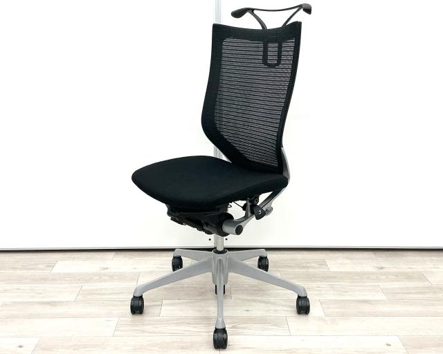 【中古】バロンメッシュチェア  オカムラ（okamura） 肘無ハイバックチェア