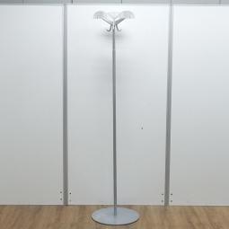 オカムラ製　シルバー　来客用・個室用として便利に使える！　おしゃれでスタイリッシュなデザインのコートハンガー！　コートハンガー　ポールタイプ！！豊中　尼崎　宝塚　西宮　伊丹　吹田【T6】