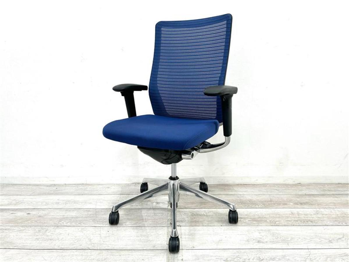 中古】コーラルメッシュ CQ85BR FSF3 オカムラ/okamura 肘付ハイバック 