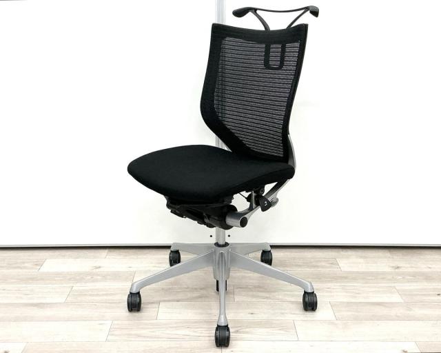 【中古】バロンチェア CP33DR FDF1 オカムラ（okamura） 肘無ローバックチェア