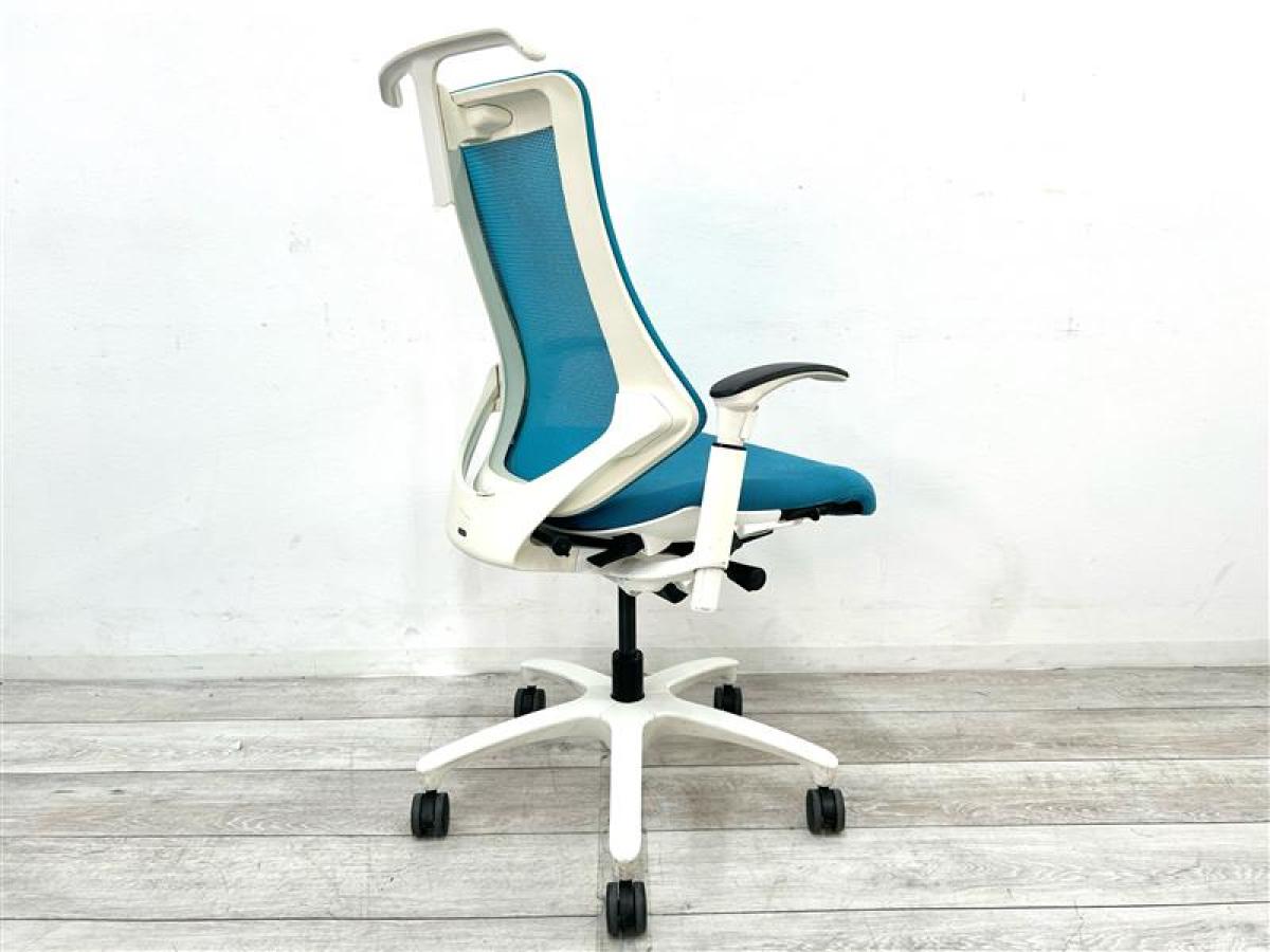 中古】エフメッシュ KF-370JBH-W9A3 イトーキ/ITOKI 肘付ハイバック
